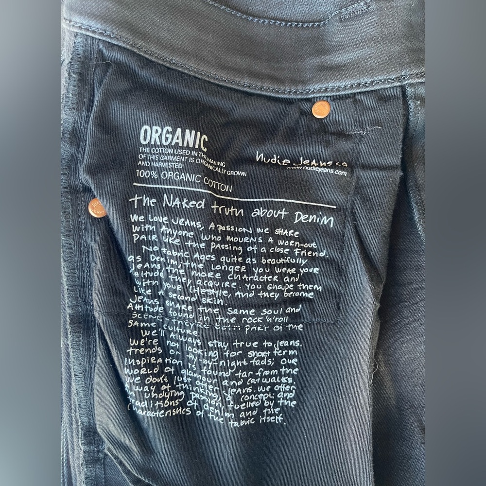 Nudie Jeans Tight Terry Painted Black 30x30 - Picture 8 of 10